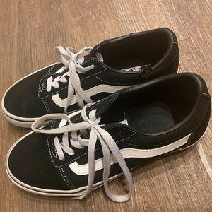 Women's Black Vans Sneakers Size 9